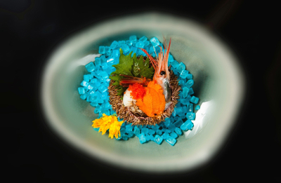 4. Sea urchin appetizer 海之韵刺身