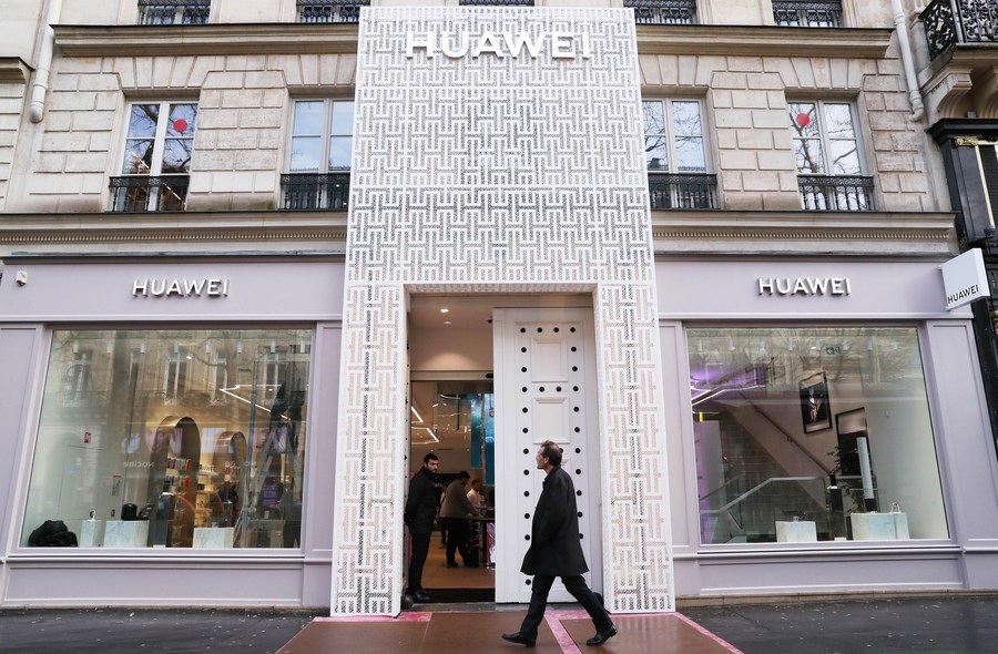 Huaweis flagship store in Paris France