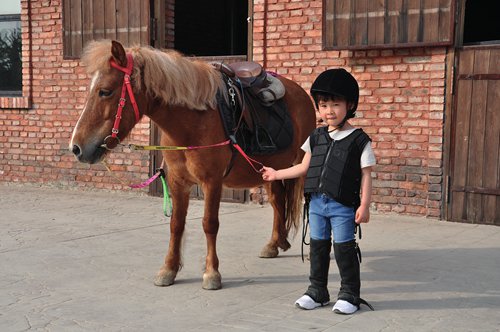 Children who learn horseback riding often start at a young age
